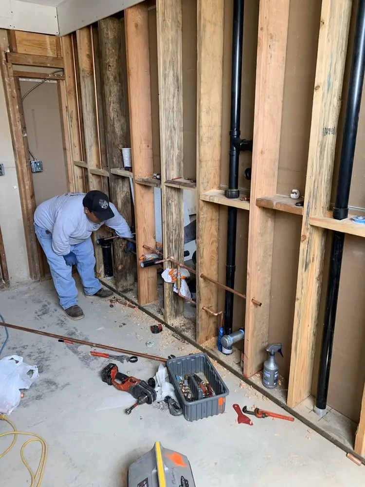 Commercial rough-in plumbing for Trenchless Sewer Repair in Gingellville